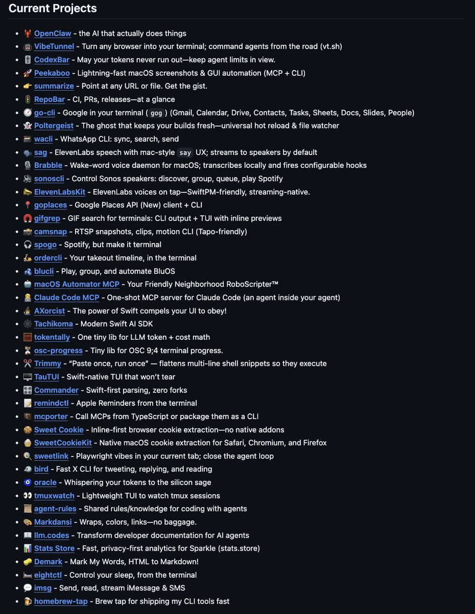 Peter Steinberger, founder of #OpenClaw, is now joining forces with Sam Altman and his company! Man, that's crazy, how delivering so many projects paid off (look at the image). One became a huge success: viral, used by tons of people, and so popular on GitHub that it caught the