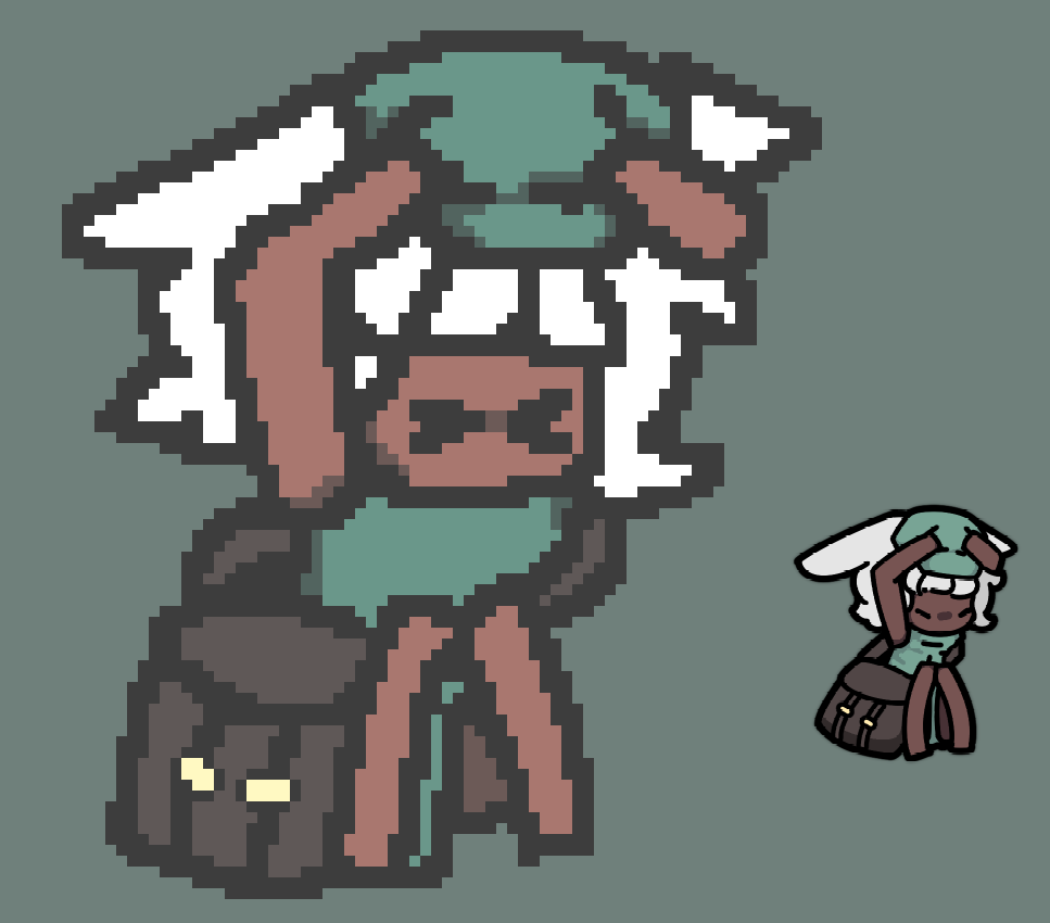 #RabbitAndSteel 
"take cover!" :3