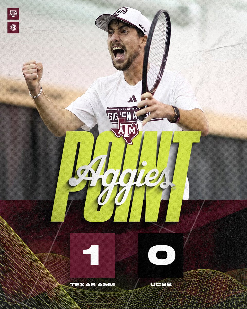 DOUBLES POINT AGS 👍

#GigEm | #AggieMT