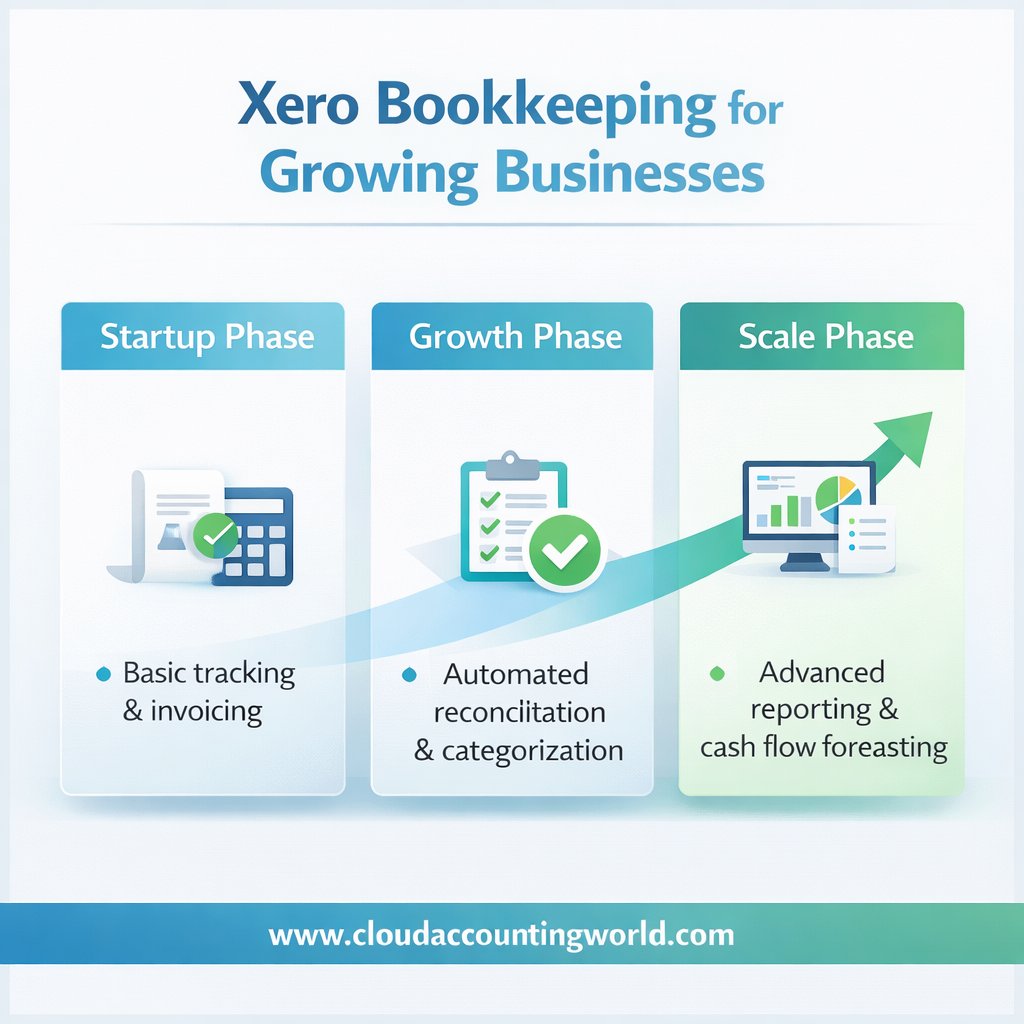 cloudaccgworld's tweet image. Xero bookkeeping for businesses follows clear phases:

Setup → Automation → Reporting.

Each stage improves accuracy, efficiency, and visibility.

With Xero, bookkeeping becomes a structured growth tool — not just data entry.

#Xero #Bookkeeping #CloudFinance #SmallBusiness
