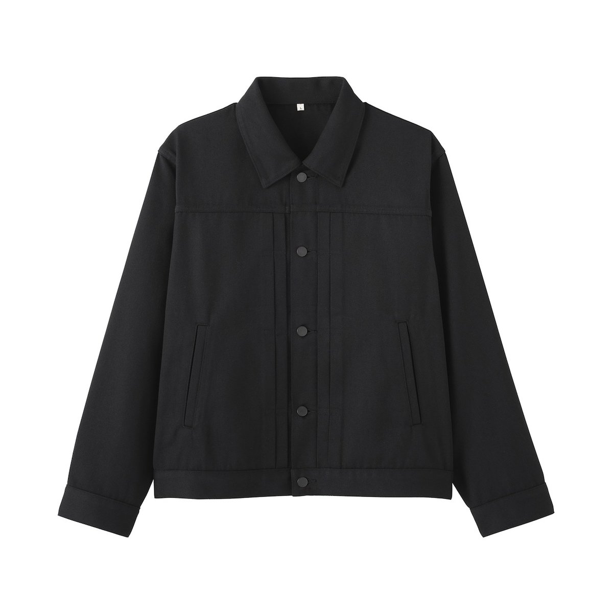 【新品】Muji Labo 再生ポリエステル デニムジャケット set 黒 MUJI Labo』から、再生ポリエステルを使った「デニムジャケット」が