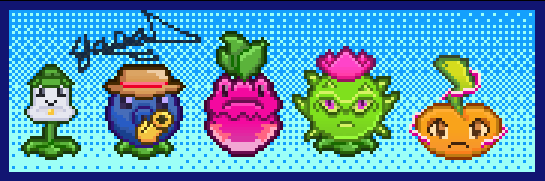 Hace unos días compré Aseprite para empezar a practicar pixel art, así que dibujé algunas plantas en este estilo. ¡Espero que les gusten!
#pvz  #pvzfanart  #pixelart #fanart  #Pixel #dibujodigital #pvzheroes #pvz2