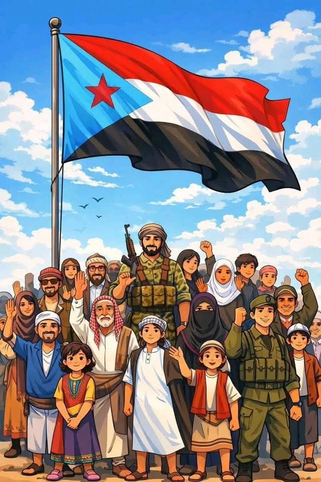 ارادةشعب يجب ان تحترم نخرج نطالب
باستعادةدولتناالجنوبيةبقيادةقائدهاالباسل عيدروس الزبيدي ممثل من قبل شعب الجنوب قائدمرحلةمسيرتناالنضاليةالجنوبية الذي اوصلهالمكانةعاليةومستوى كبيرعلى الساحةالسياسيةوالعسكريةداخلياوخارجيآ
نعلم علم اليقين التأمرعلى الانتقالي هوتأمرعلى قضيتناالجنوبية