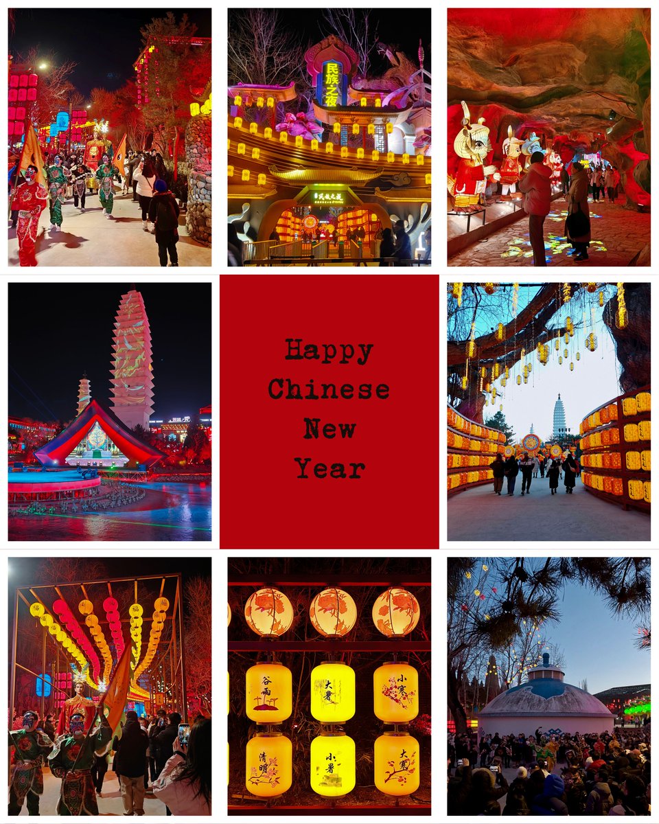 VisitBeijingcn's tweet photo. Chinese New Year’s Eve at the Chinese Ethnic Culture Park brings nonstop performances, heritage-inspired lanterns, and streets packed with regional snacks. Add digital light shows, NPC games, and lucky draws, and you’ve got a high-energy countdown shaped by folk culture and immersive light.