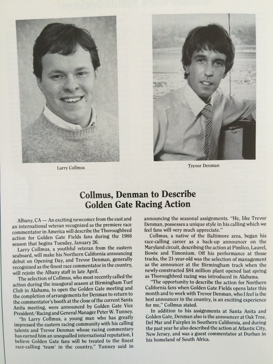 Larry Collmus tweet media