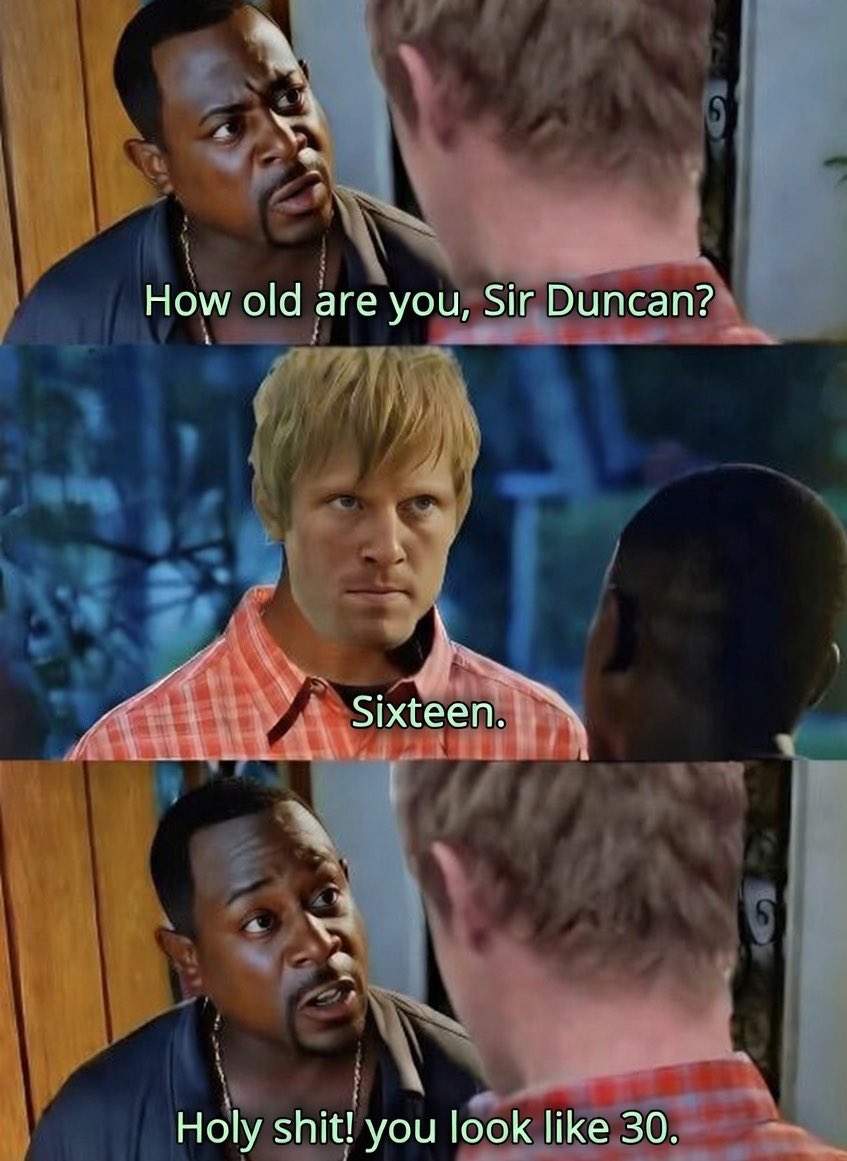 KingTargaryenn's tweet image. Yo cada vez que recuerdo que Dunk solo tiene 16 años en la primera novela 😆

#AKnightOfTheSevenKingdom