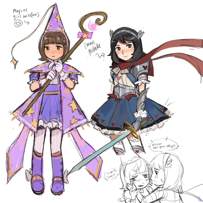 lesbyler magical girls :3