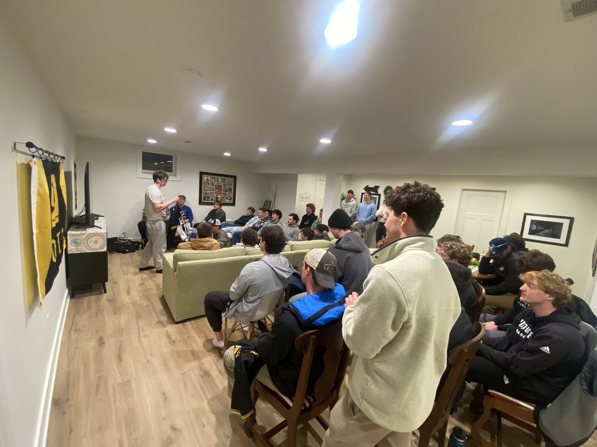 WoosterBaseball's tweet photo. Final tune up before opening day on Friday. 1. Scrimmages on the field. 2. A phone call to someone who helped our players get to Wooster. 3. Senior jersey ceremony. 
Next stop - Atlanta https://t.co/0nxyZX1gfz