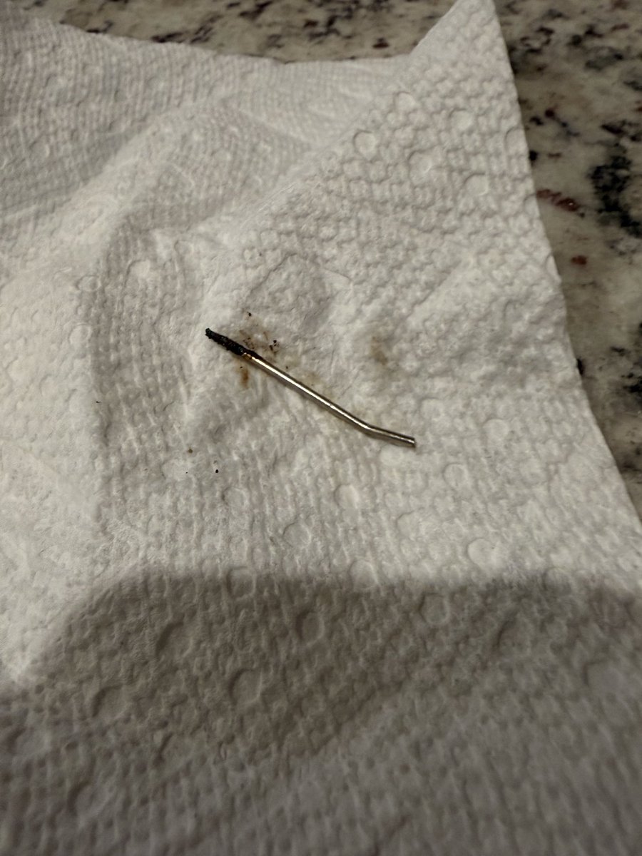 atlchas's tweet photo. @Walmart @walmarthelp found what appears to be a small, rusty metal rod inside a pack of chicken breast tenderloins I purchased from your store the other day. You should be aware of this in case it happened more than once and somebody else doesn’t notice it https://t.co/8RrdOsiajY