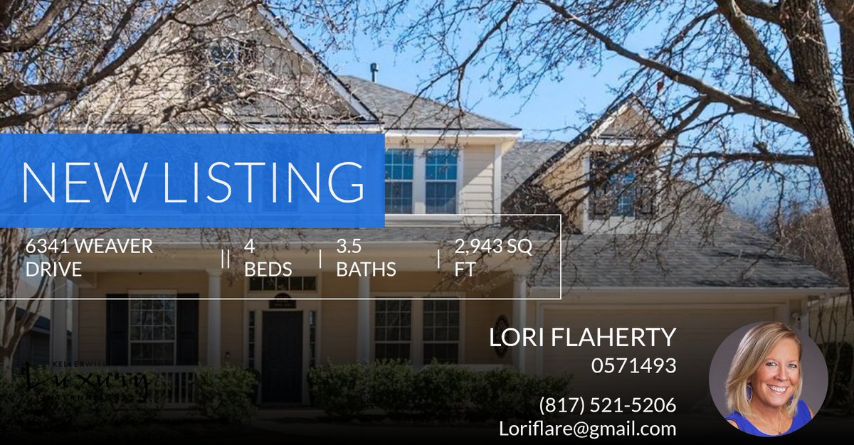 loriflaherty3's tweet photo. 🚨 New Listing 🚨 Come Take a look at my great new listing that just hit the market! Reach out here or at (817) 521-5206 for more information!!

Lori Flaherty
Real Estate Professional
Keller Williams
817-521-5206 https://t.co/SS3rj7v2fA https://t.co/ACiQCW5N0e