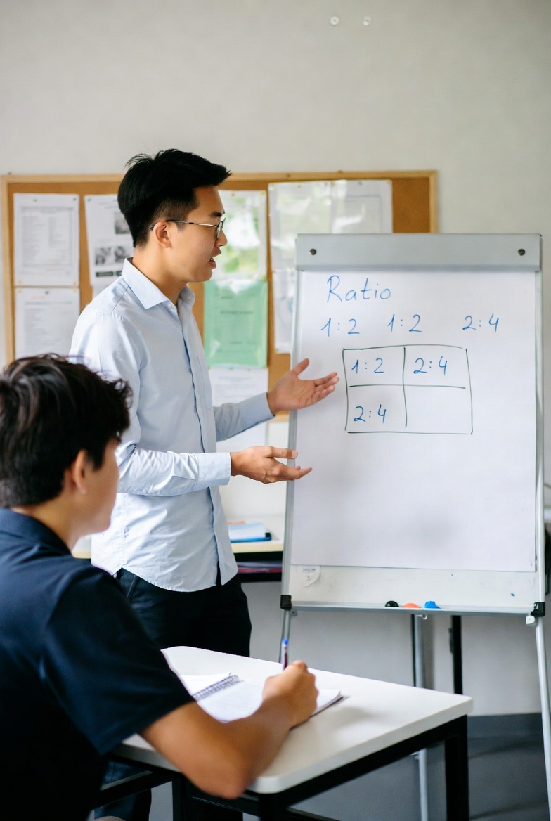 fleaplearning's tweet image. True story from class last week: A student was solving a ratio problem — 'Divide $360 in the ratio 3:5'. 
He goes, 'Easy! 3 parts for me, 5 parts for my teacher… so I get $360 total? Wait what???…' 
Moral: Ratios divide, they don't multiply your money! 😭 Who's made a ratio