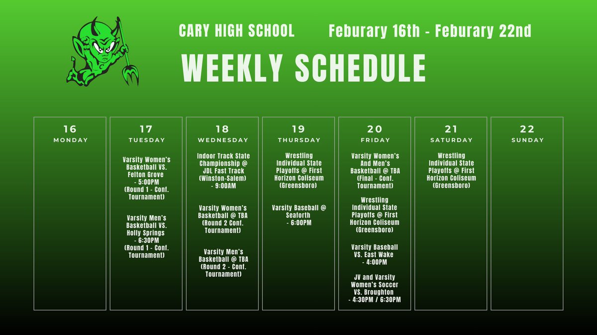 CaryHighAthletics tweet media