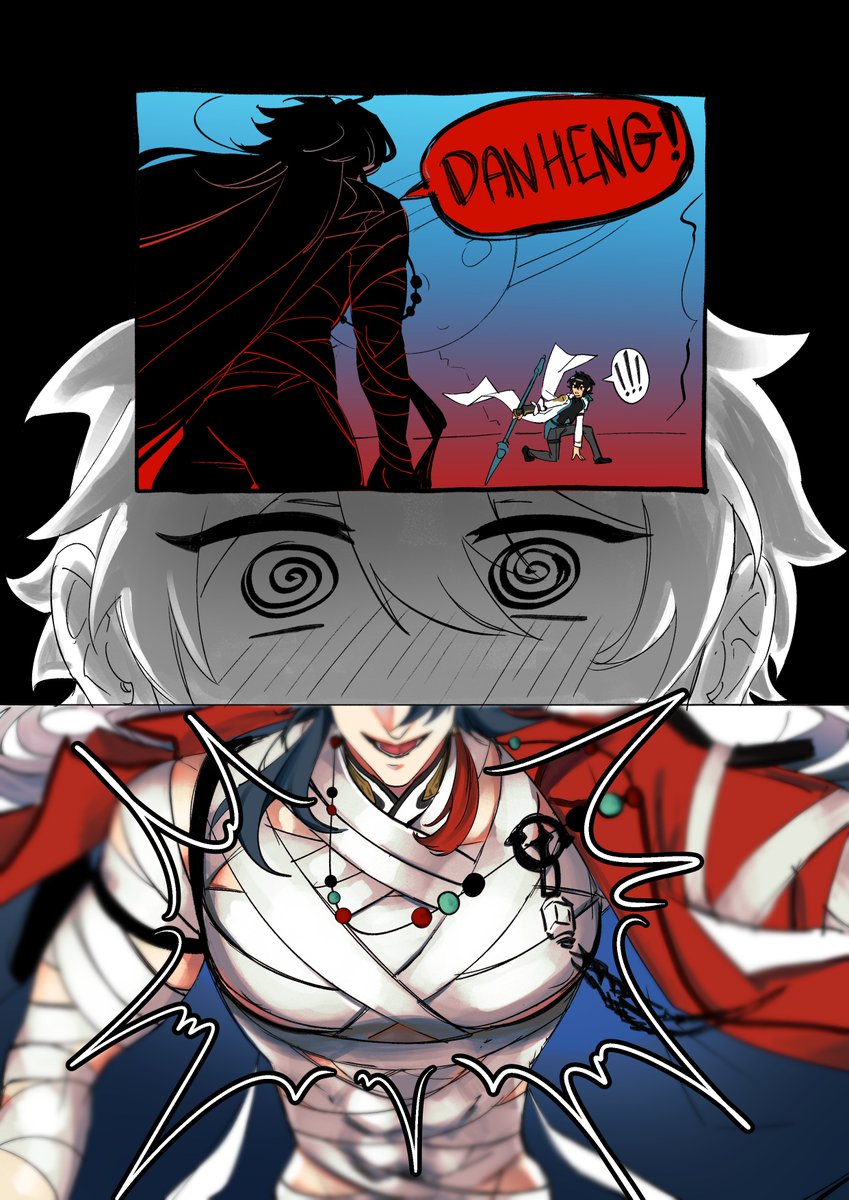 miyunyas's tweet photo. I am so excited for Blade's boobs and I'm sure Dan Heng is too

#Renheng https://t.co/Kei3owHuif