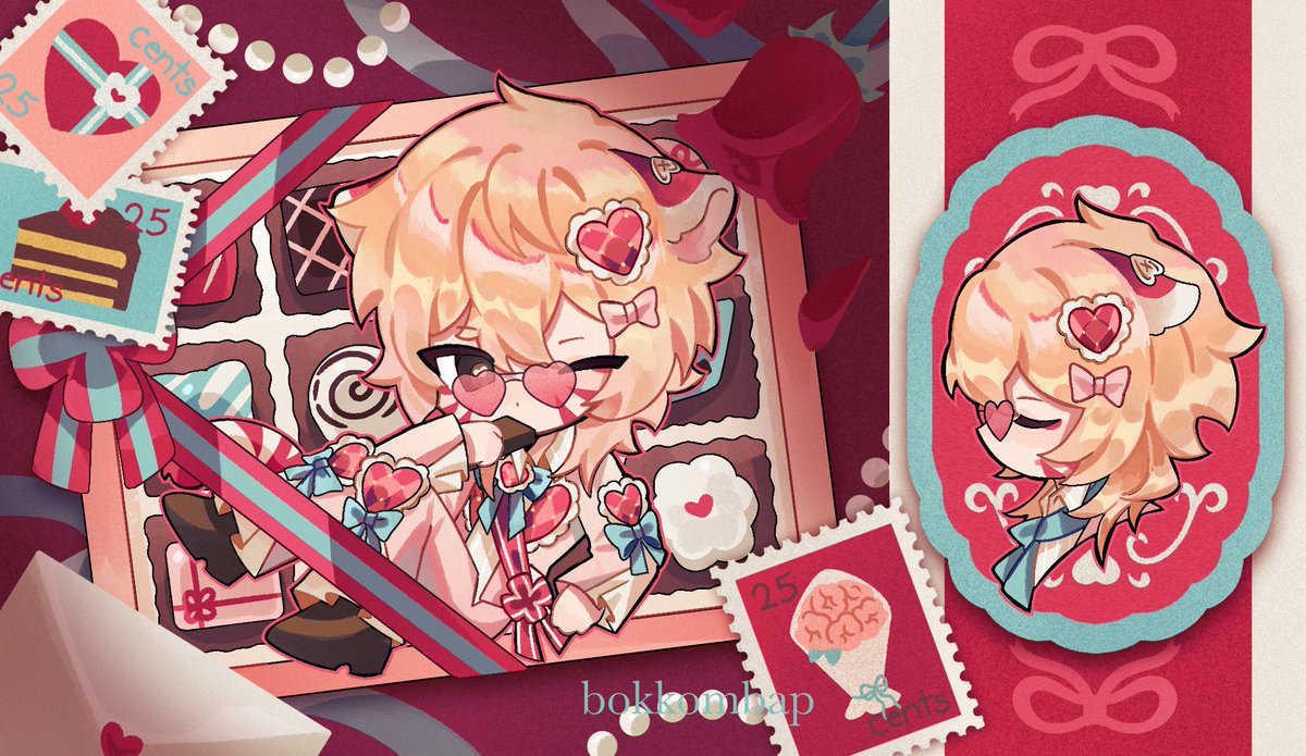 [oc] happy (late) valentines 💌