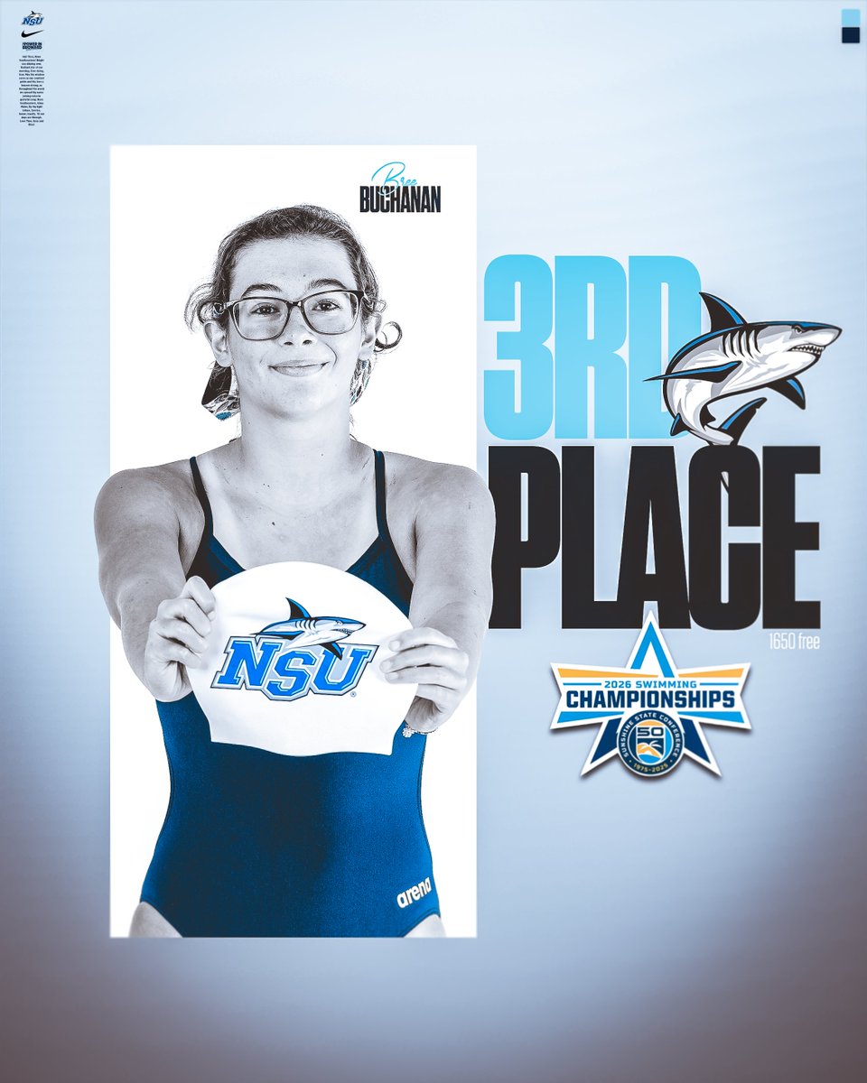NSU_Swim's tweet photo. closing out the ssc championships with more medals! 🦈🏅
#SharkCounty // #SharkInfestedWaters // #ThePowerinBroward https://t.co/kPXaXtRl36