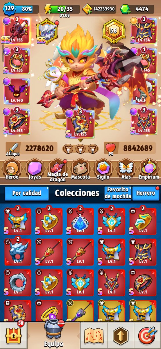 Hiroku_St's tweet photo. New SS weapon skin! 🤩@Archero_Fun https://t.co/VbnQHCWAbg