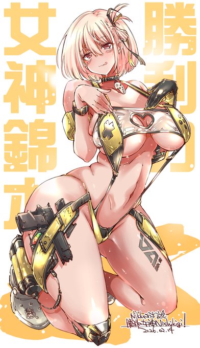 勝利の女神NIKKEコラボ嬉しい記念千束さん!💛💛💛
#リコリコ × #NIKKE 