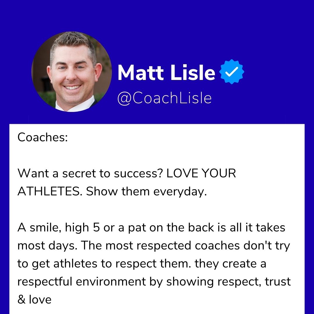 Matt Lisle (@coachlisle) on Twitter photo 