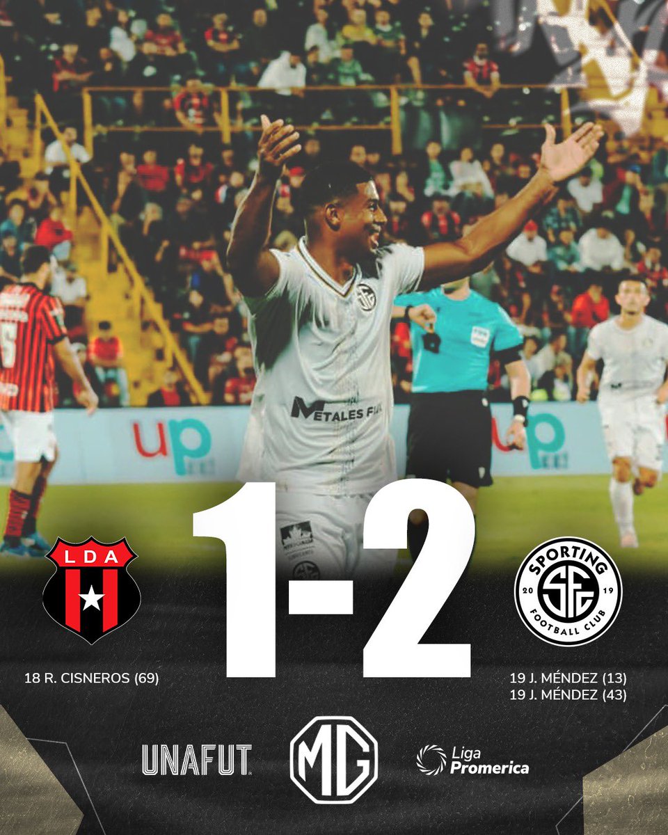 Sporting vence a la Liga y se lleva la victoria en el Morera Soto 🤍🖤

🚘 @mgcostarica te presenta el marcador final del partido