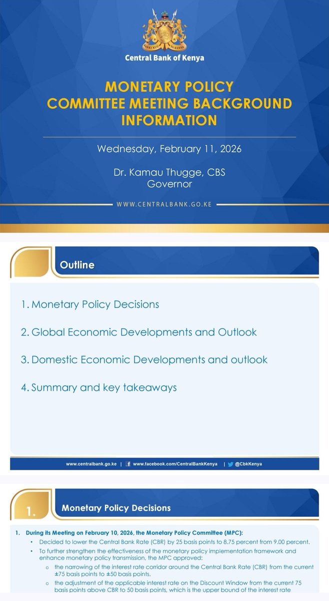 The Central Bank of Kenya has cut the CBR by 25 basis points,  effectively bringing it down from 9% to 8.75% , which means future T-bill and bond yields are likely to come down. For retail investors who rely on rolling over 91-day or 182-day T-bills, this introduces reinvestment