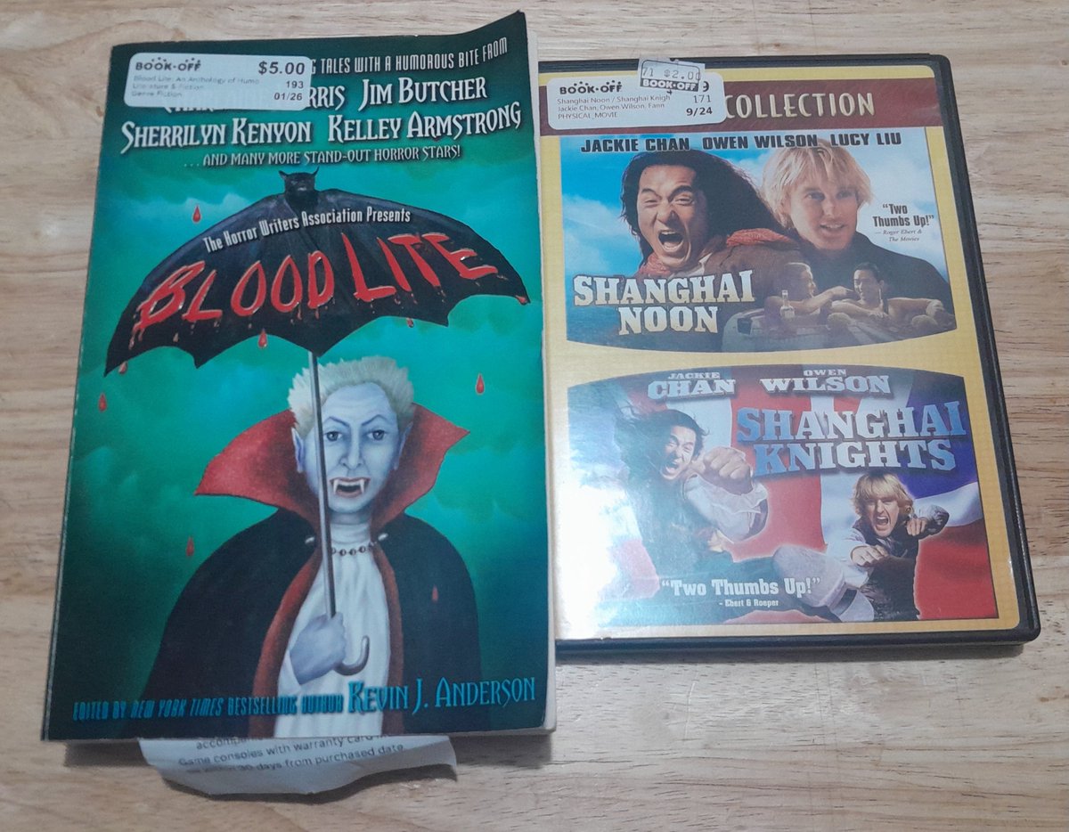 danieldaking's tweet photo. Went shopping downtown for the first time in two months. Didn't plan to, but I couldn't find anything near me worth buying, so I went to Book-Off in Manhattan &amp; bought these two items for just under $8. Pretty good deal, huh? https://t.co/7EjlaPZWKz