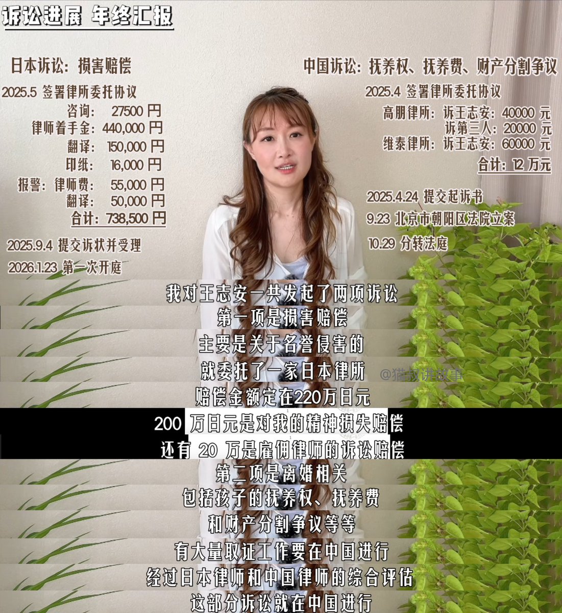 李汀公布诉讼进展,王志安喜迎大年夜 李汀在2月15日更新YouTube视频,公布目前的诉讼进展: 1️⃣诉讼分日本和国内两部分 2️⃣日本诉讼 ...