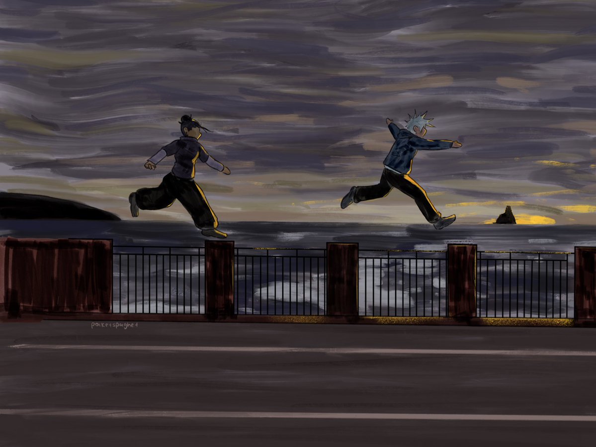 slaxallot's tweet image. #stsg #夏五 sun goes down