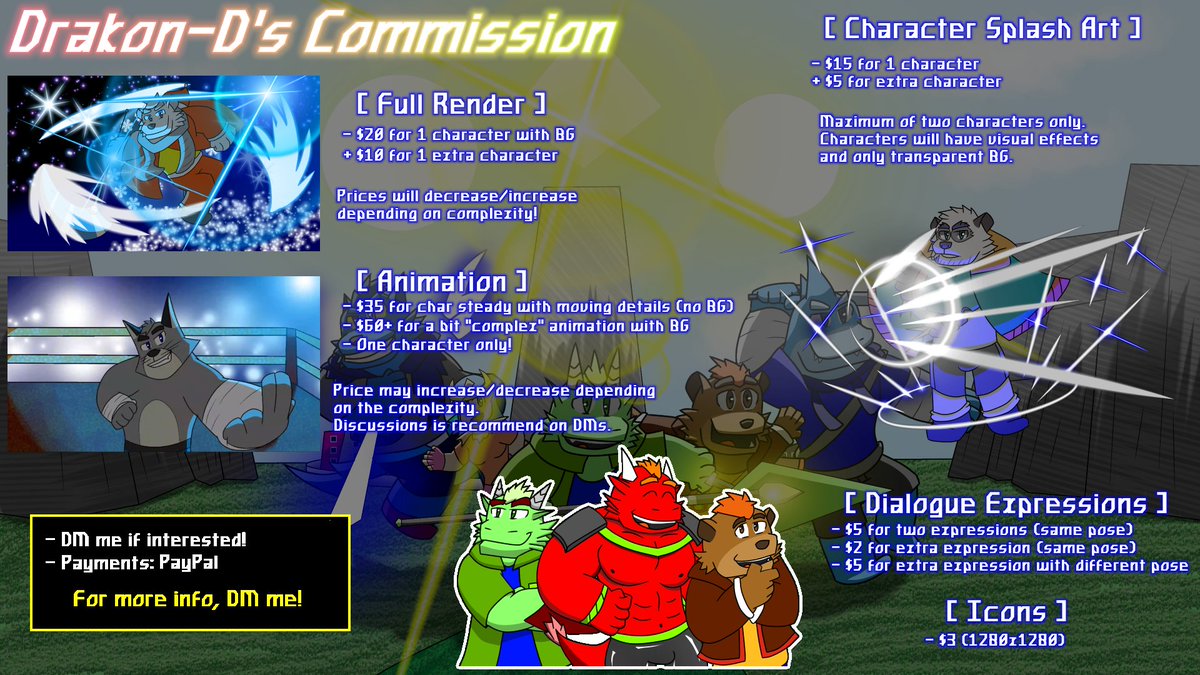 TarrotTHuman's tweet photo. Hey I'm sponsoring @DKDHeraltz for a Full Render Comm in the form of an Art Raffle! Please Follow him and Reply to this post or DKD's post to enter. (Full Render only includes 1 character max)
Ends 2/20.
#artraffle #Commission #furryartwork #furryartist https://t.co/kA41IEhP1l
