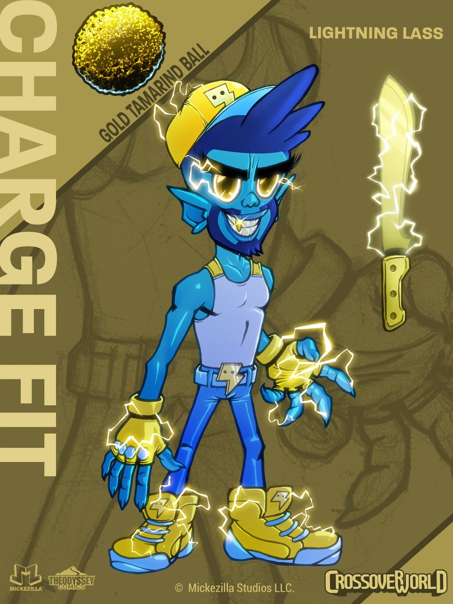 Mickezilla's tweet image. Here are the updated individual power fits where I added color accents to the tank straps and refined a few other details. Subtle upgrades. Stronger overall look.

#CrossoverWorld #DirkTheDuppy #CharacterDesign #CostumeUpdate #TheodysseyComics