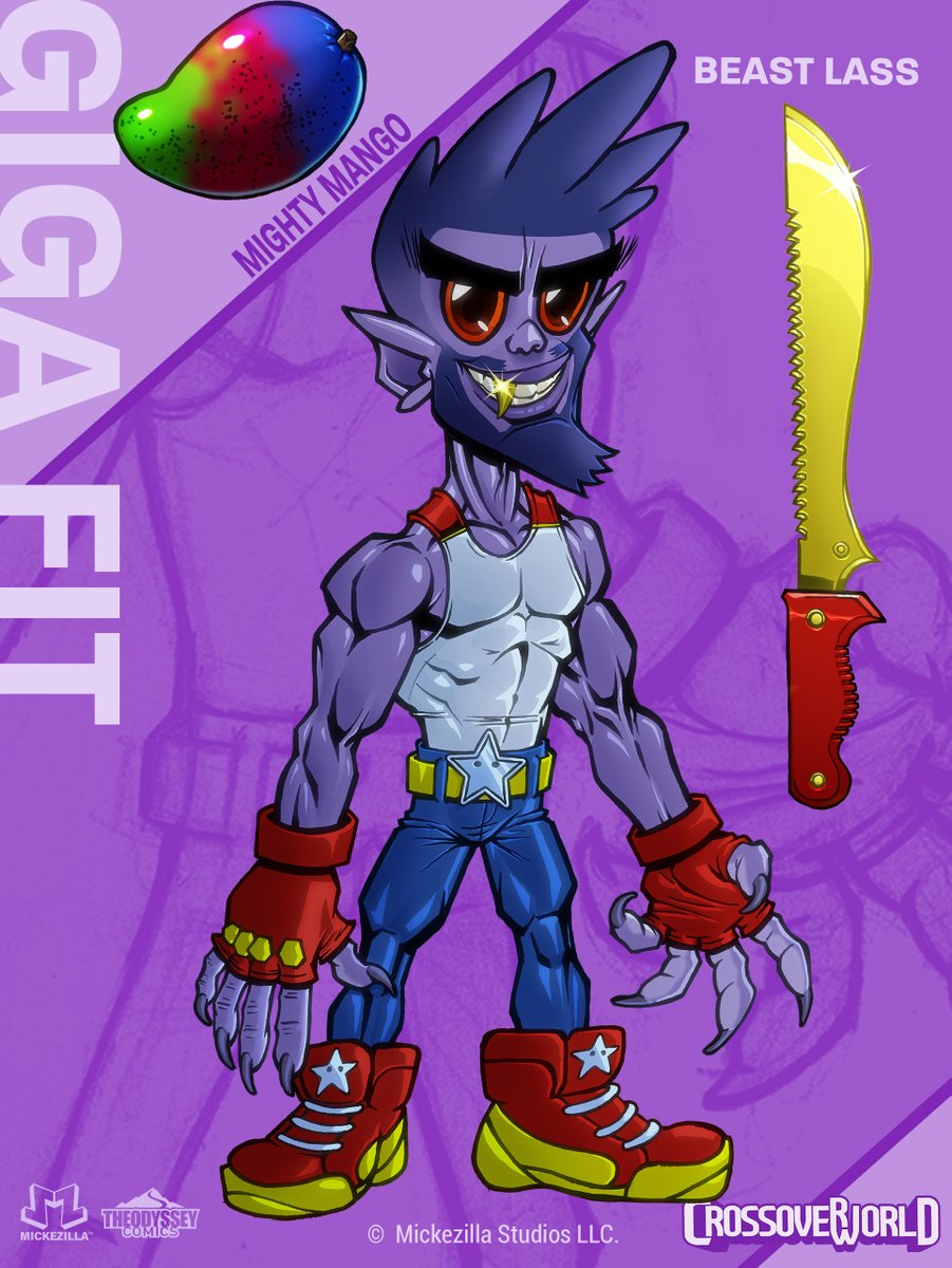 Mickezilla's tweet image. Here are the updated individual power fits where I added color accents to the tank straps and refined a few other details. Subtle upgrades. Stronger overall look.

#CrossoverWorld #DirkTheDuppy #CharacterDesign #CostumeUpdate #TheodysseyComics