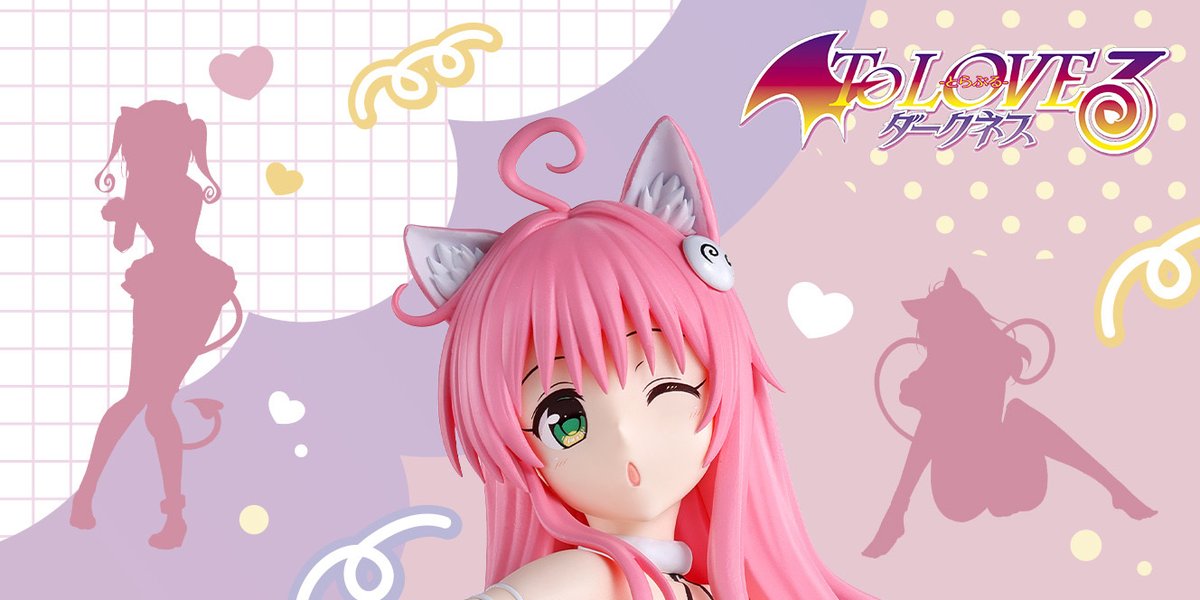 BANPRE_PZ's tweet image. 💗🐈猫モチーフのキュートな新コンセプト🐈💗

遅ればせながら、タップすると縦になるやつです！
新シリーズ 『にゃーるずこれくしょん』 から
To LOVEる-とらぶる-ダークネスのキャラクター達が続々登場予定！

#ねこの日 #猫の日 #toloveru_d #BANPRESTO