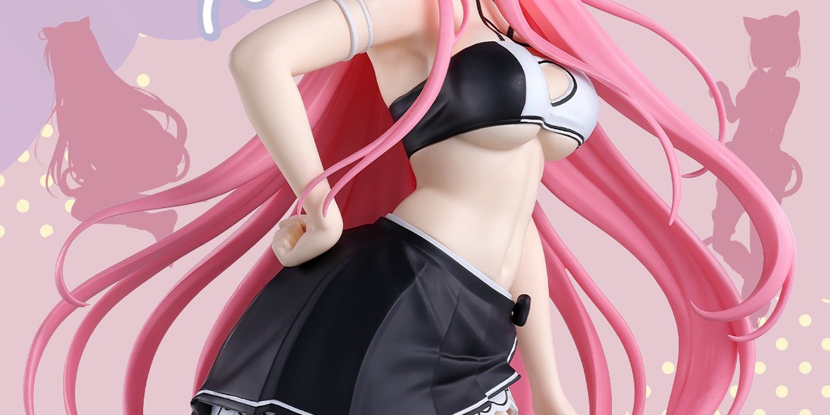 BANPRE_PZ's tweet image. 💗🐈猫モチーフのキュートな新コンセプト🐈💗

遅ればせながら、タップすると縦になるやつです！
新シリーズ 『にゃーるずこれくしょん』 から
To LOVEる-とらぶる-ダークネスのキャラクター達が続々登場予定！

#ねこの日 #猫の日 #toloveru_d #BANPRESTO