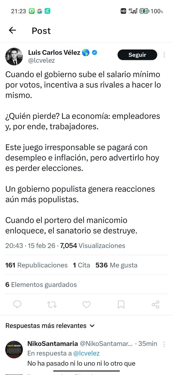Pollo Triste, deberías tener la caballerosidad de dejar de decir tanta bobada. 

Gracias #PolloTriste. <a href="/lcvelez/">Luis Carlos Vélez 🌎</a>