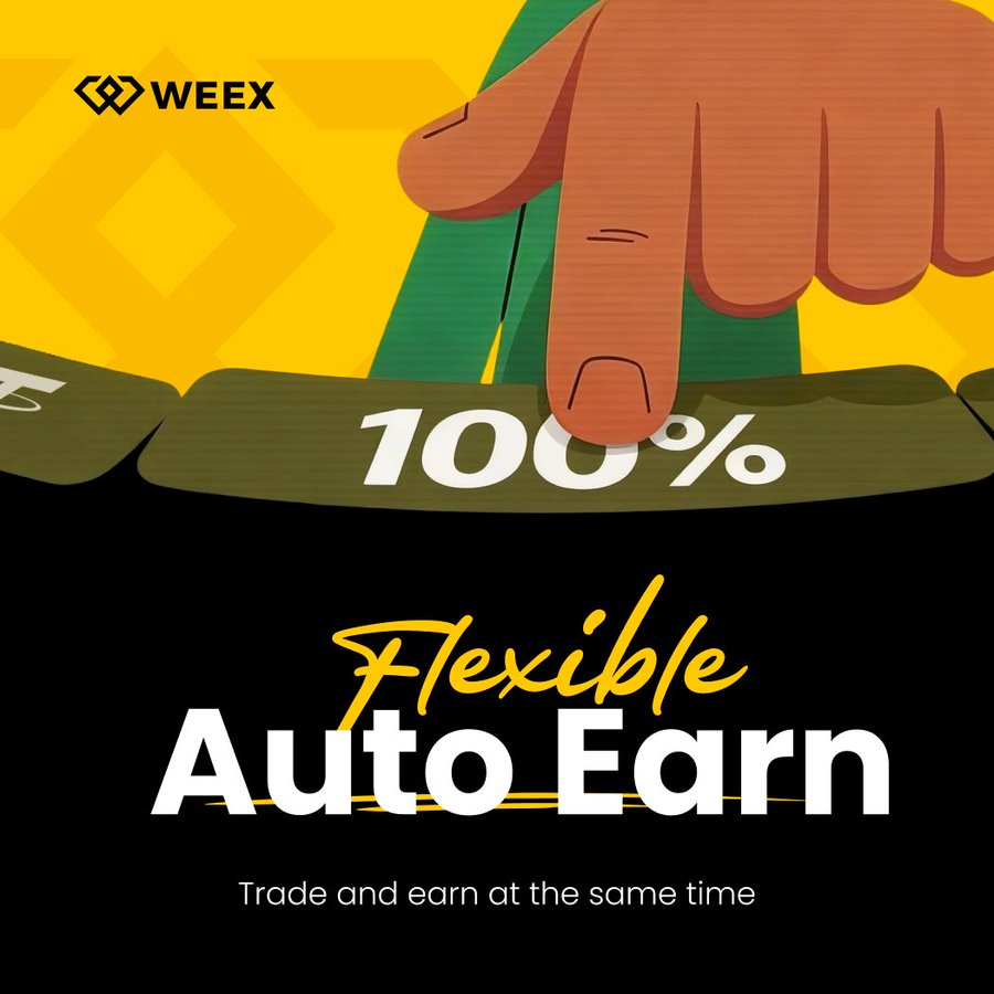WEEX Auto Earn Is LIVE – Earn Effortlessly, Anytime, Anywhere!

Earn on ALL assets – even contract margin balances grow!
100% APR for new users
Daily payouts – your profits, delivered daily!
Use funds freely – withdraw anytime, no restrictions!

Plus: Optimized funding rate gains