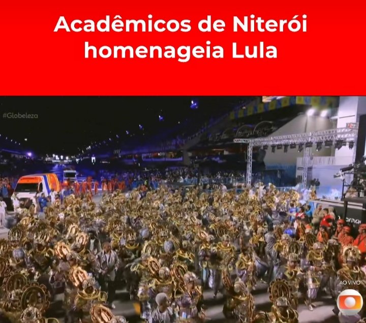 🇧🇷🥁😱UAU #VozesProgressistas 
Essa bateria da Acadêmicos de Niterói tá espetacular, NOTA 10, não, na verdade tá NOTA 13 KK ✊🚩 Lindo demais essa homenagem ao Lula, ele merece, LULA VALE A LUTA ✊🚩🇧🇷 #Lula2026