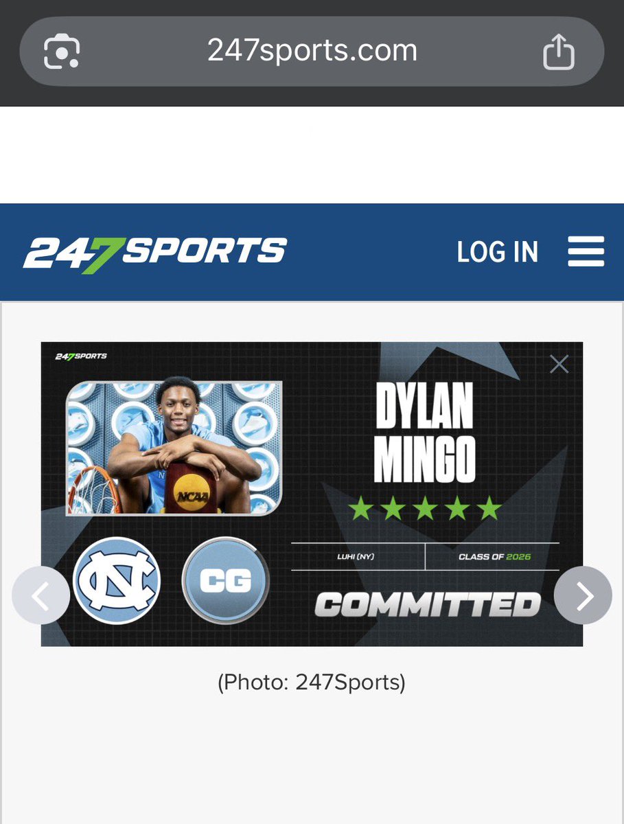 Interesting…. Has 247Sports leaked Dylan Mingo’s commitment?

If you visit his 247 page and scroll to the bottom, you’ll find this photo in his gallery.

*Credit <a href="/UncEditss/">UNC Editss</a>, posted on Instagram.
247sports.com/player/dylan-m…