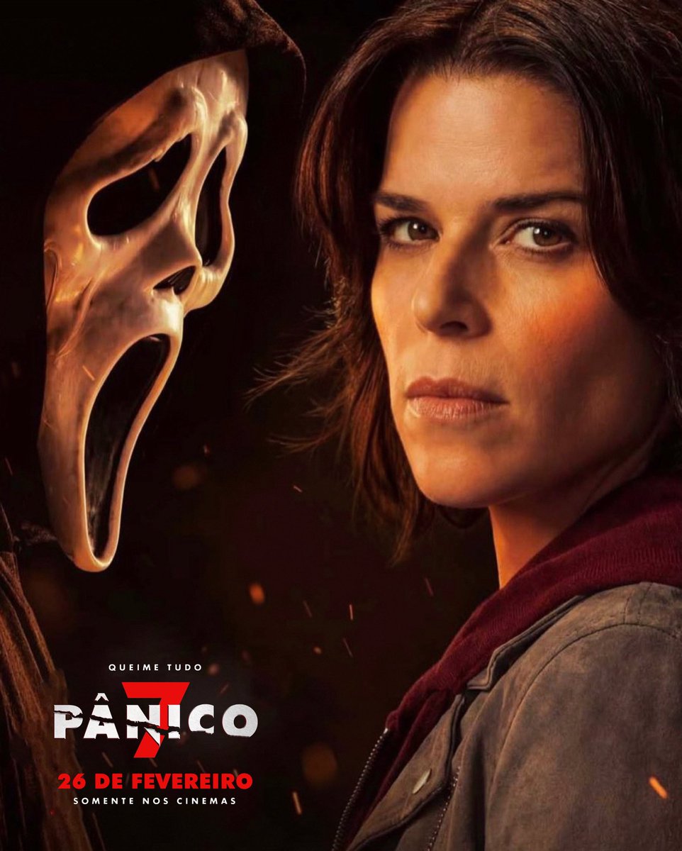 qgscream's tweet image. 🚨 FINAL GIRLS! Pôsteres individuais de Sidney Prescott e Gale Weathers em Pânico 7.