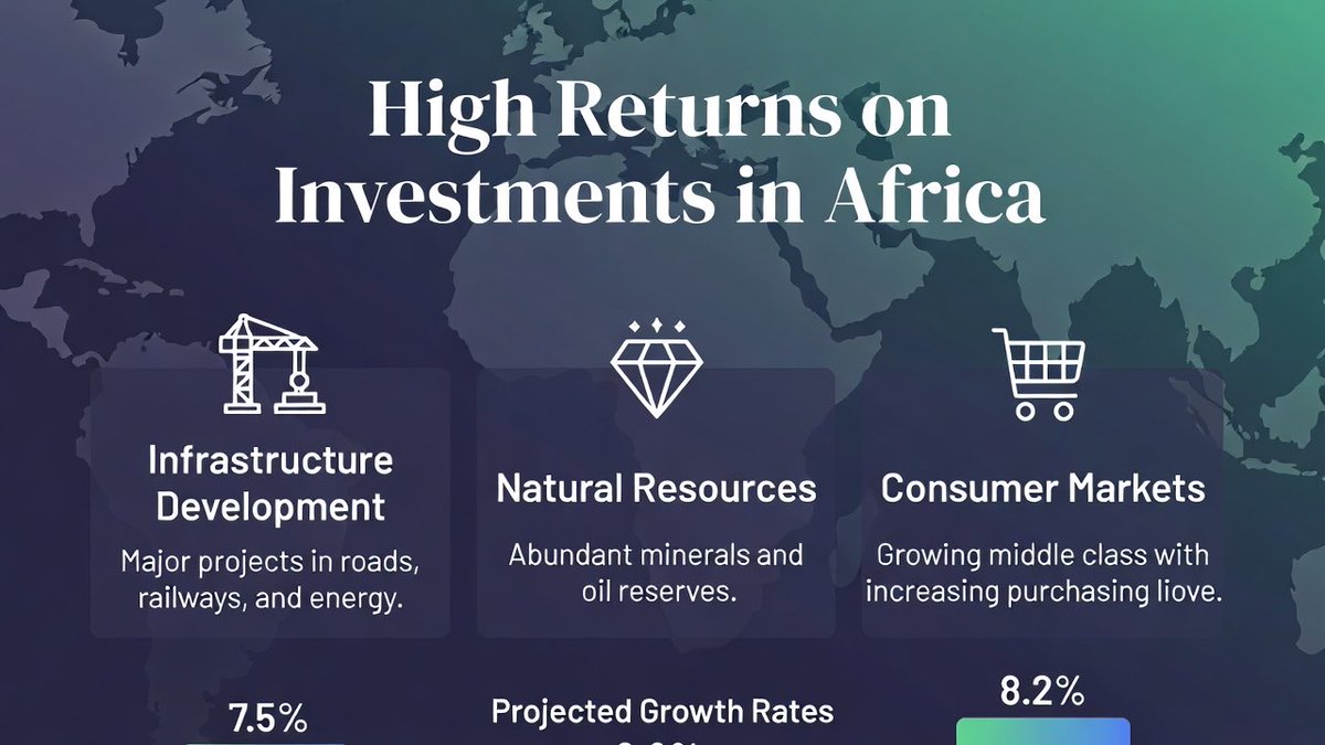 Africa’s High Return on Investment: Promising Sectors and Countries

Africa stands out as one of the world’s most promising frontiers for high-return investments. The continent’s young demographic (median age ~19), rapid urbanization, expanding middle class, and resource wealth