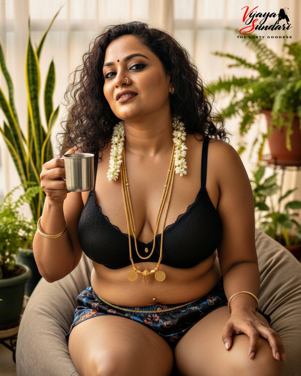 After a long weekend with full lusty sessions just waking up and having a sip of tea in our balcony gives us a heavenly feel❤️💋
Good morning Daalumaaass❣️ Have a great week ahead 🥵

#VS #lustygoddess #naatukattai #traditionalmistress #thulukachi