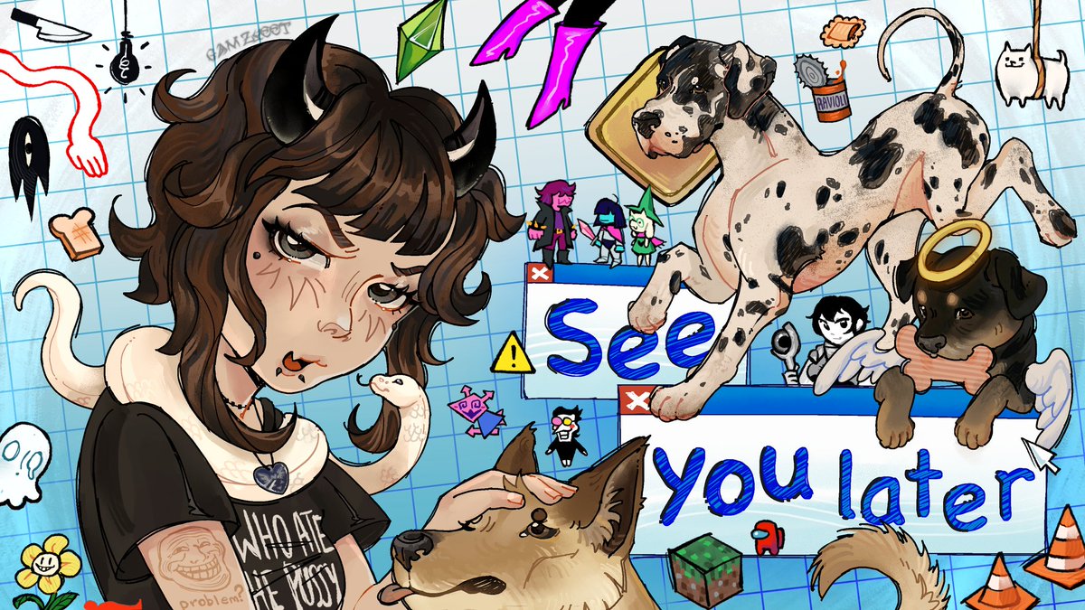 gamzyeet's tweet photo. My winning entry for @kamikaze_mika 's contest !! This is for the ending stream category :]

I'm so thankful for everyones kind words &amp; support 💖 And a big thanks to Mika &amp; the community for being so awesome xx https://t.co/gccOVoz9vj
