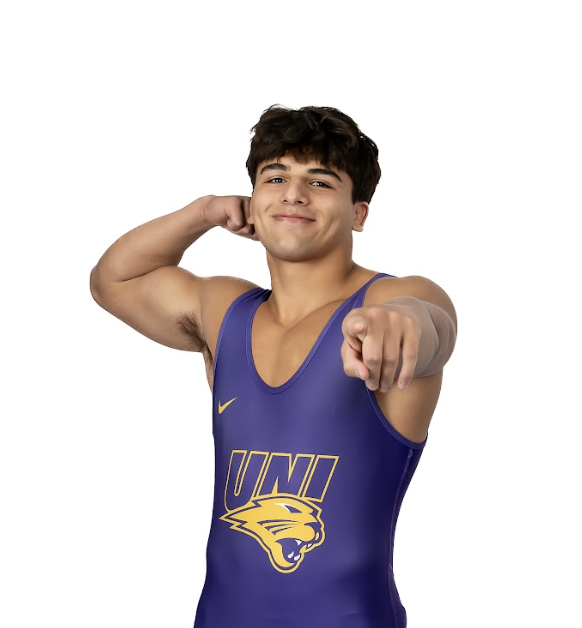 UNI_wrestling's tweet photo. IZZY MORENO! 

Moreno defeats Manny Rojas 12-5 at 184 pounds! 

ISU 20, UNI 6 

#PantherTrain | #EverLoyal https://t.co/SuNOejEjlK