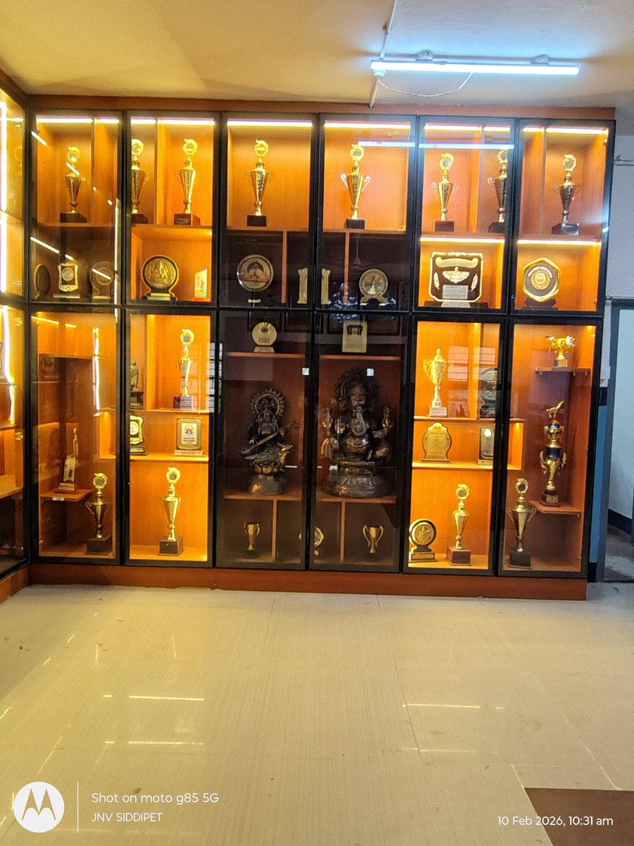 JawaharMedak's tweet photo. certificates, trophies, and memorable milestones of students and staff, creating a Motivation... Victory Gallery established at PM SHRI JAWAHAR NAVODAYA VIDYALAYA, Wargal,#JNV #NVS #PMShri #VictoryGallery #nvsrohyd https://t.co/NJXeaoOGWW