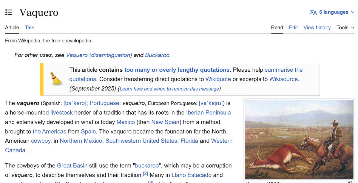 You Americans are so fucking retarded it's not even funny anymore 

Go back to school. Vaqueros (Cowboys in Spanish) come from Spain/Portugal

We literally invented the culture, brought it to the Americans through colonization. We herd livestock with horses since the 13th century