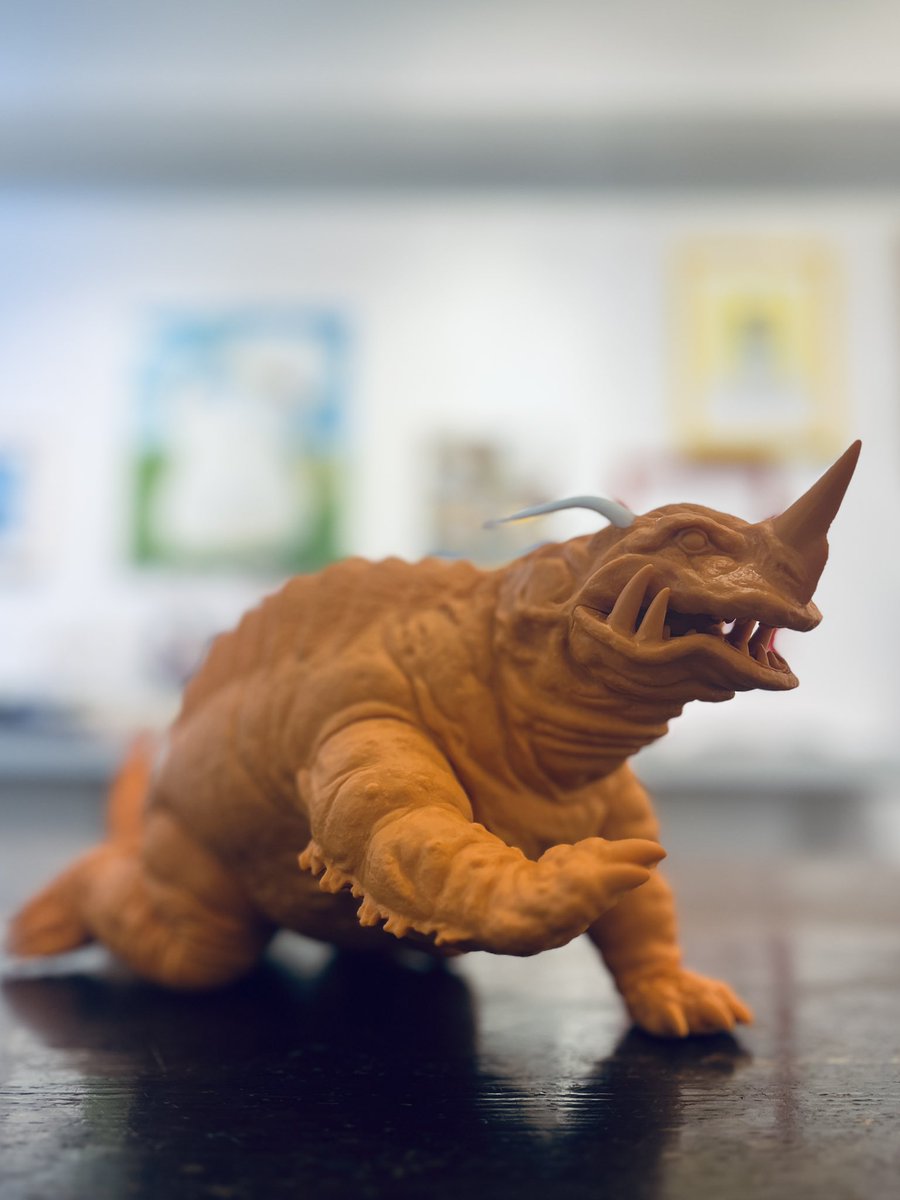 本日もお休みです】 透明怪獣ネロンガ(成形色：蜜柑色）をお渡し&発送