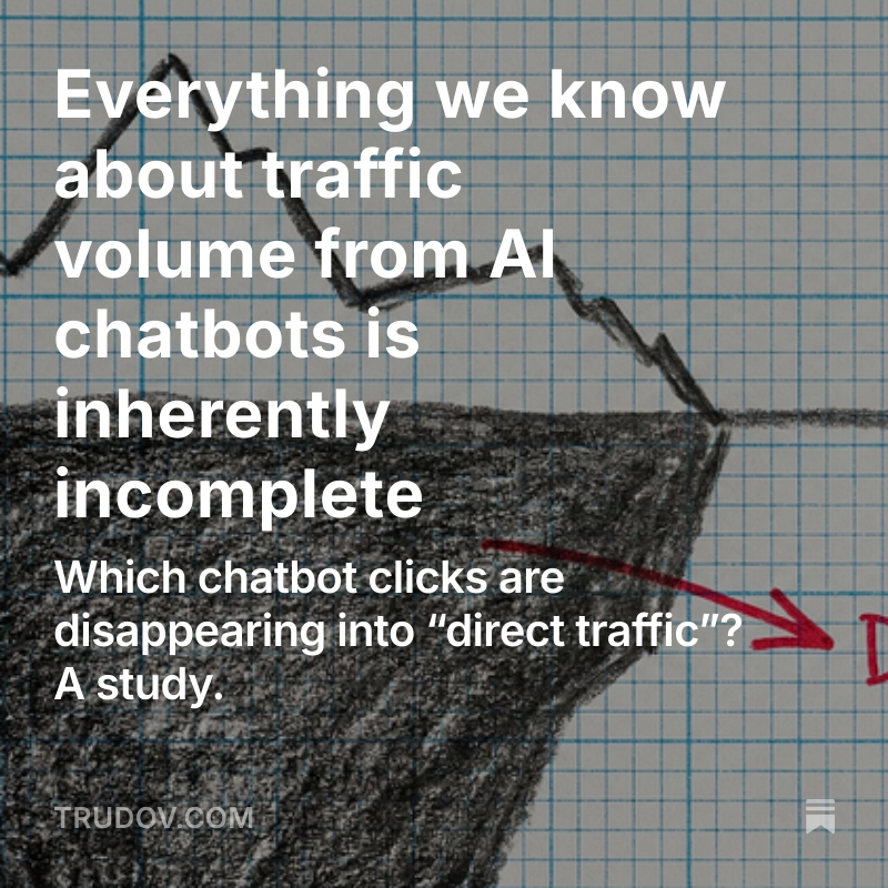 How do AI chatbots handle outbound link attribution? I tested 5 platforms across desktop and mobile. Turns out most mobile apps don't send Referer headers or UTM parameters, making that traffic invisible to standard analytics. Details: trudov.com/p/everything-w…