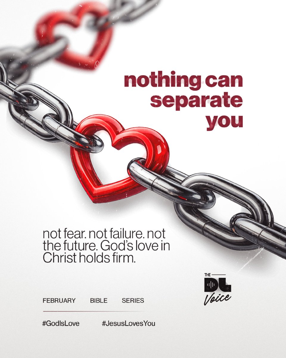 TheDLvoice's tweet image. Nothing can separate you from God’s love.
Nothing.
Read that again.

#WhatIsLove 
#GodIsLove 
#JesusLovesYou
