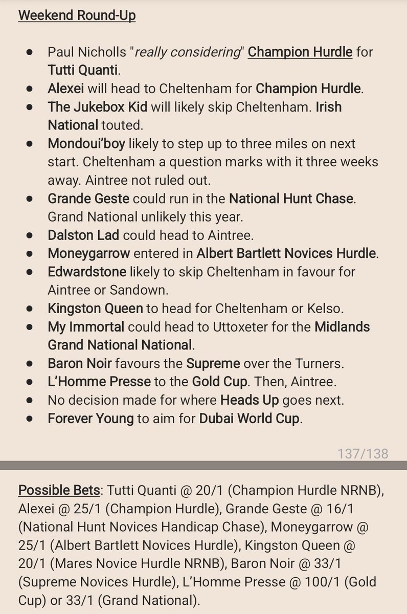 📝 Weekend Round-Up.