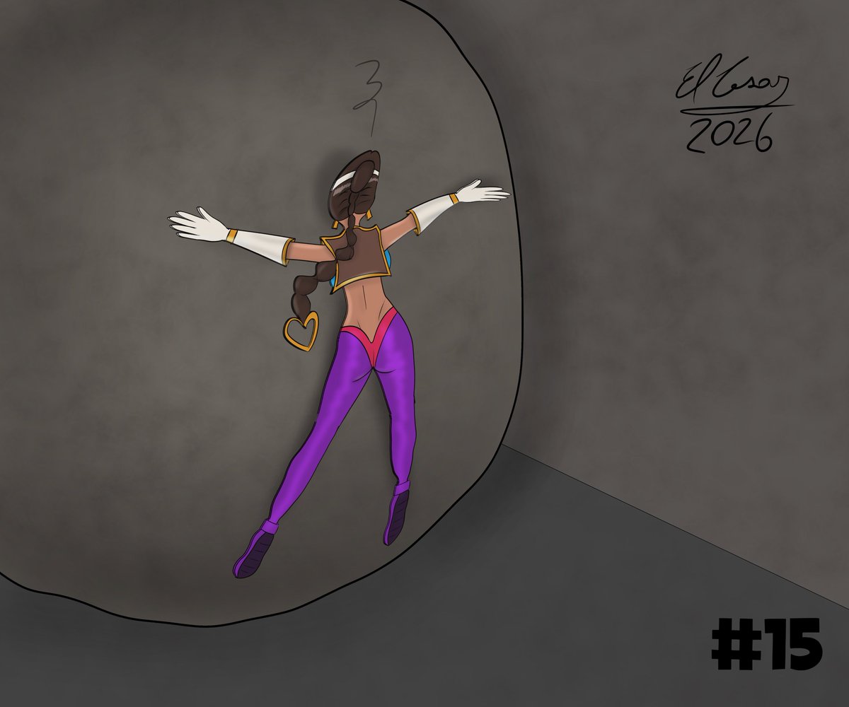 Flatuary day 15: Boulder - Rouge from Power Stone

We decided to hold this event again; it's our 3rd year! :3 Check out the artwork by: deviantart.com/papas23 
Ideas by Dianeko, Paps and me
We hope you like it :3
#flatuary2026 #flattening