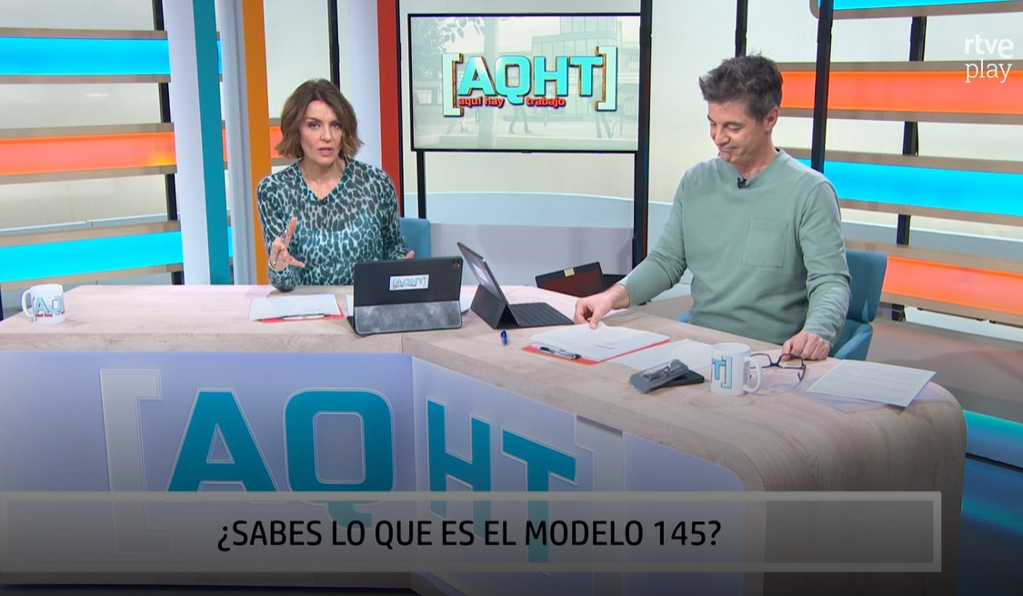 ¿Sabes lo que es el modelo 145?

Te lo explican <a href="/pepamolina72/">María José Molina</a> y <a href="/AntolinRomero/">Antolín Romero Ortega</a> de <a href="/AQHT_TVE/">Aquí hay trabajo</a>  

rtve.es/play/videos/aq…