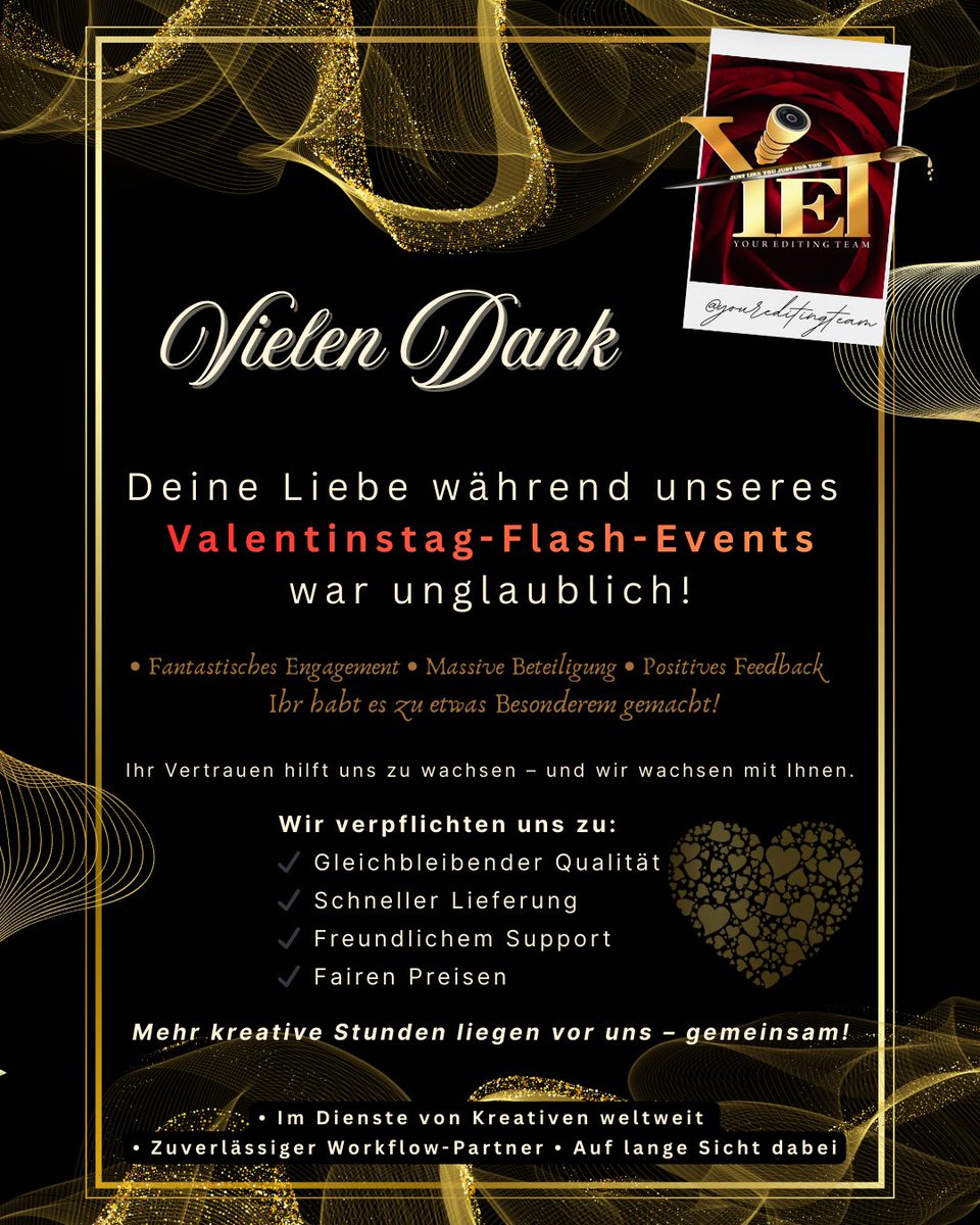 yourediting's tweet photo. #Fotografie #Fotografen #Fotobearbeitung #Bildbearbeitung #Postproduktion #Hochzeitsfotograf #Porträtfotografie #Fotostudio #Kreativbranche #ContentCreatorDE #Videograf #FotoBusiness #FotografDeutschland #Retusche #StudioWorkflow https://t.co/11fyBnu12Y
